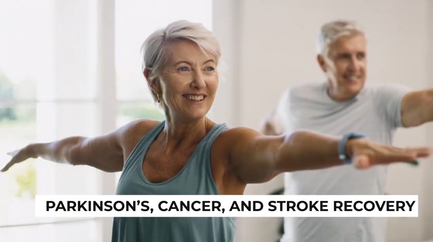 Community center wellness class for seniors